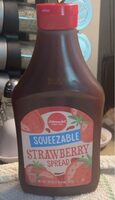 Squeezable strawberry spread