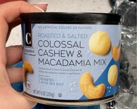Roasted & salted colossal cashew & macadamia mix