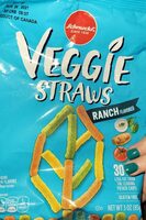 Ranch flavored veggie straws
