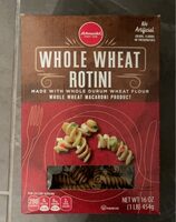 Whole wheat rotini whole wheat macaroni product