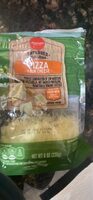 Shredded pizza four cheese perfect combination of low-moisture part-skim mozzarella, provolone, parmesan & romano, pizza