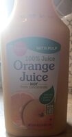 100% orange juice with pulp
