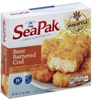 Beer battered cod