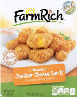 Breaded Cheddar Cheese Curds In A Crispy Golden Coating