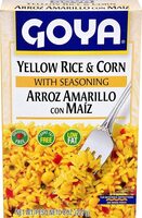 Foods yellow rice and corn mix
