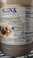 Lite Balsamic with olive oil vinaigrette