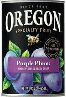 Purple Plums in Heavy Syrup