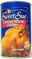 Canned whole chicken without giblets