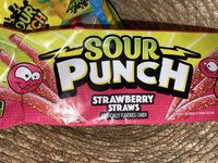 Strawberry straws candy