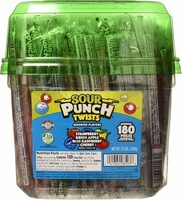 Sour punch twists individually wrapped soft chewy