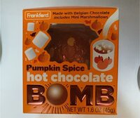 Pumpkin spice hot chocolate bomb
