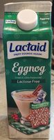 Lactose free eggnog
