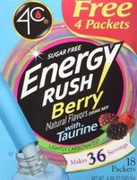 Energy Rush Drink Mix With Taurine