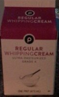 Regular whipping cream