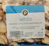 White Prewashed Sliced Mushrooms