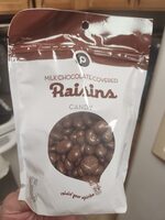 Milk chocolate covered raisins
