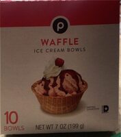 Waffle ice cream bowls