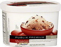 Premium toffee candy frozen yogurt