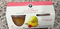 Cherry mixed fruit in 100% fruit juice