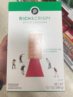Rich and crispy snack crackers