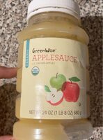 Greenwise organic applesauce