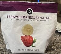 Sliced Strawberries & sliced Bananas