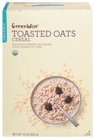 Organic toasted oats cereal