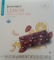 Lemon Fruit & Nut Bar