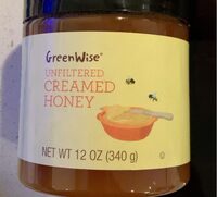 Unfiltered creamed honey