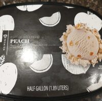 Premium peach classic ice cream