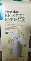 Publix Greenwise Organic Reduced Fat Milk