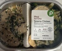 Sesame Chicken with broccoli and Japanese-style steakhouse sauce