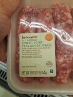 Sweet Pork Italian Sausage