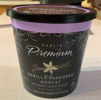 Greek Nonfat Yogurt Vanilla Flavored