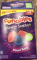 Funables fruity snacks mixed berry