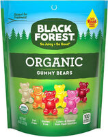 Organic gummy bears resealable stand up bag