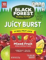 Juicy burst mixed fruit flavored snacks