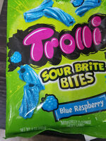 Trolli, sour brite bites chew candy, blue raspberry