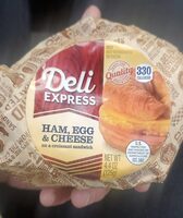 Ham Egg and cheese croissant