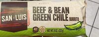 Beef & bean green chile burrito