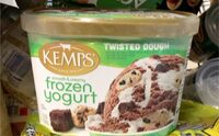 Frozen yogurt twisted dough smooth & creamy