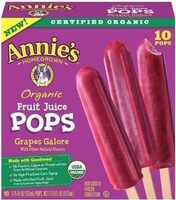 Homegrown organic grapes galore fruit juice pops