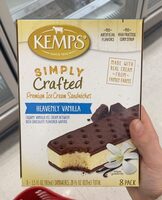 Kemps simply crafted premium icecream sandwiches