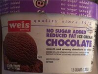 No sugar added reduced fat chocolate ice cream