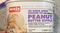 No sugar added reduced fat ice cream peanut butter ripple
