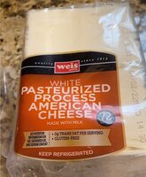 White pasteurized american cheese