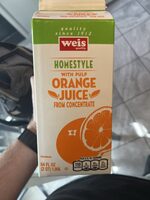 Orange Juice From Concentrate With Pulp