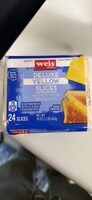 Deluxe Yellow Slices American Pasteurized Process American Cheese
