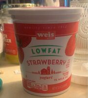 Strawberry low-fat yogurt
