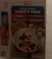 Instant oatmeal variety pack